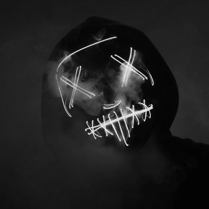 Image du produit Out of the blue LED Horror Maske White