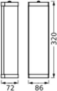 Actual product image Ledvance Bathroom Wall Luminaire IP44 E14 (E14)