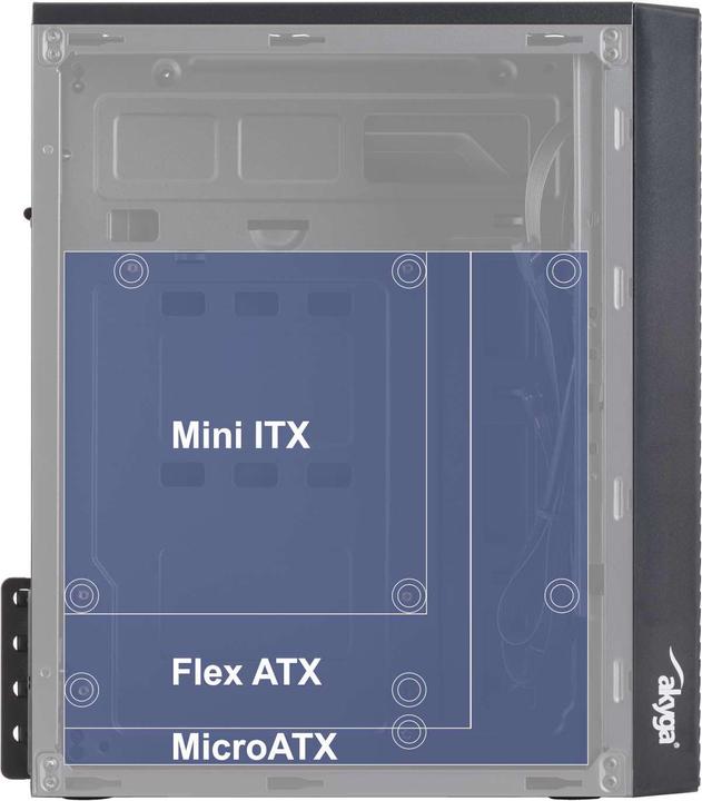 Produktbild Akyga AK35BK (mATX, Flex-ATX, Mini-ITX)
