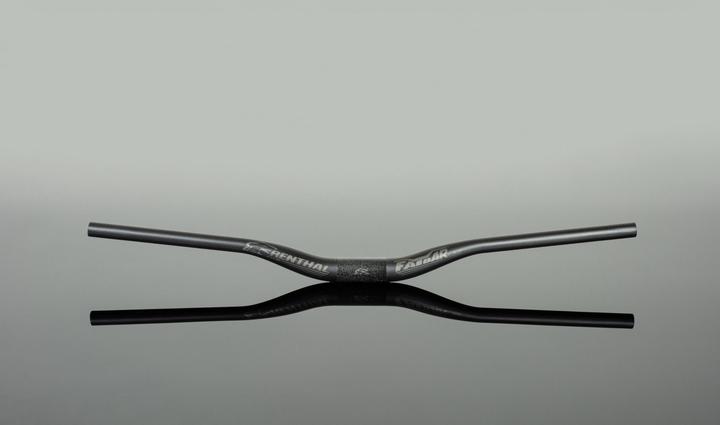Actual product image Renthal V3 Fatbar Carbon Riser Handlebar, 35.0, 800x30mm, carbon/gold (35 mm)