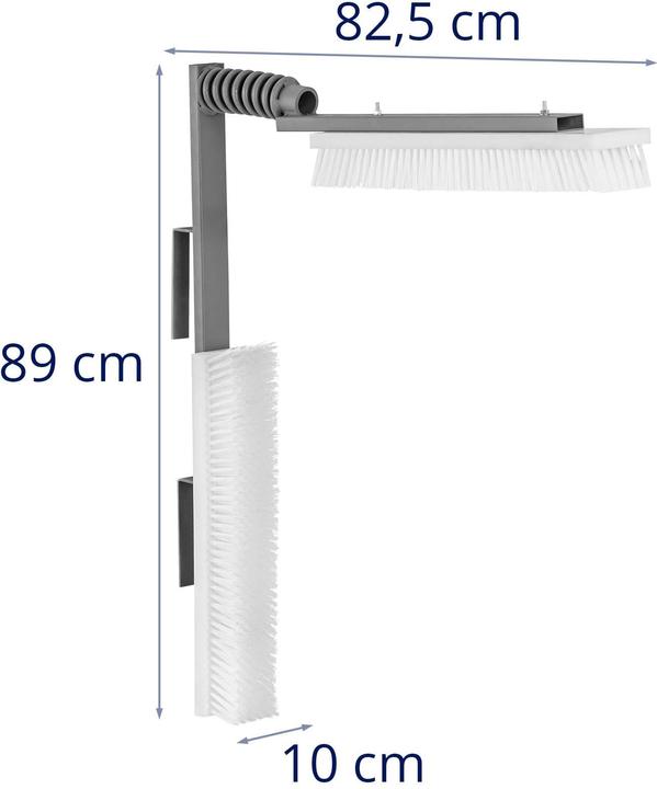 Produktbild Wiesenfield Kuhbürste 2 Köpfe zu je 50 x 10 cm mit Feder Viehbürste Rinder-Kratzbürste (Hund)