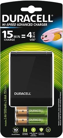 Produktbild Duracell Ladegerät für CEF27 + Batterien, 4-tlg (4 Stk., AA, AAA, 1300 mAh, Akku)