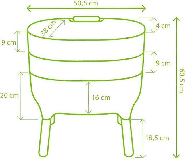 Actual product image Plastia Urbalive worm composter (43.40 l)