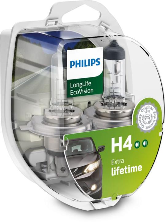 Image du produit Philips H4 LongLife Ecovision (H4)