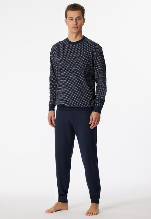Produktbild Schiesser langer Pyjama Schlafanzug natürlich 100% Baumwolle | auch Übergrössen (102)