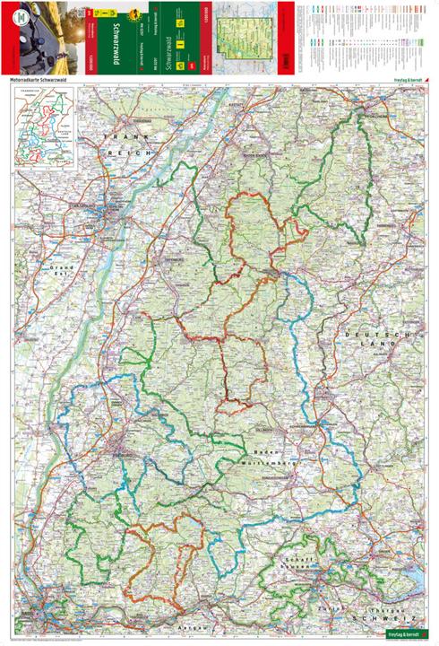 Produktbild PublicPress Motorradkarte Schwarzwald