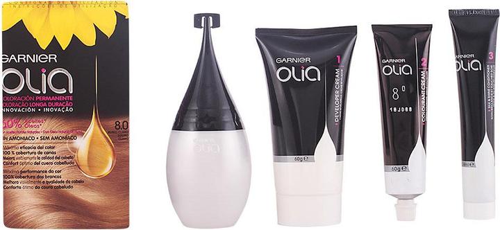 Image du produit Garnier OLIA Coloración Permanente #8,0 Rubio Claro 4 pz (8,0 Blond clair)