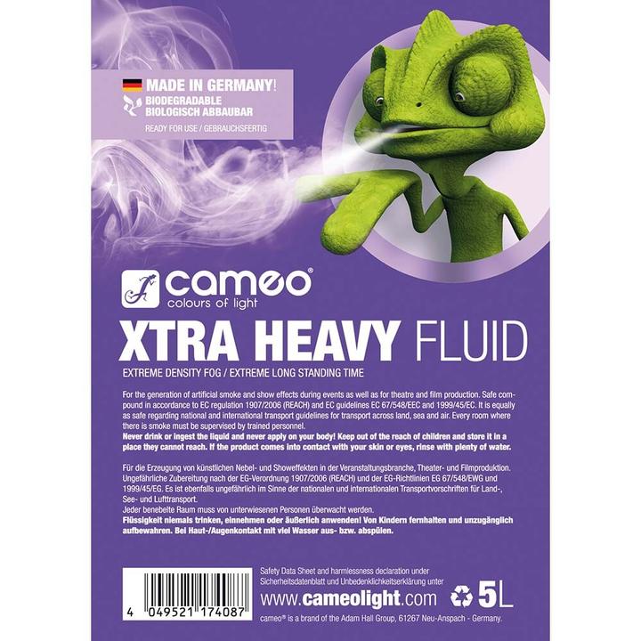 Immagine prodotto XTRA HEAVY FLUID 5L Fluido per nebbia (Liquido nebulizzato)