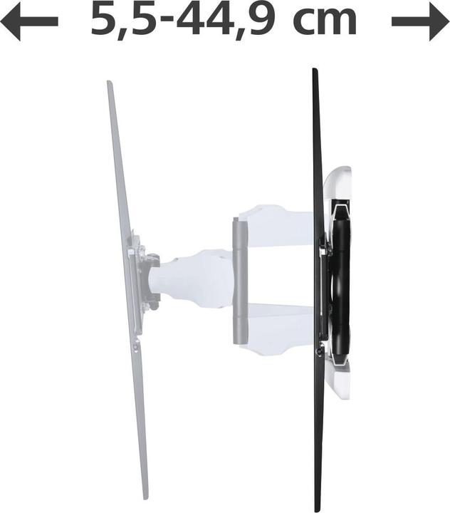 Image du produit Hama Support TV mural, pivotant, inclinable, extensible, 229 cm (90") à 75 kg (Mur, 90", 75 kg)
