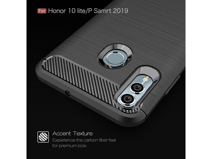 Image du produit Screenguard Housse Huawei P Smart 2019 Carbon Brushed Soft TPU (Huawei P Smart+ (2019))