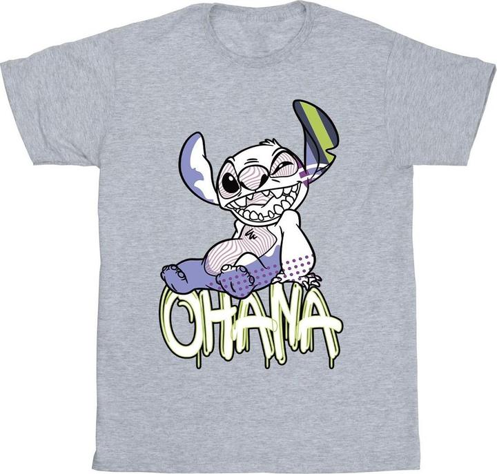 Disney Lilo And Stitch Ohana Graffiti TShirt Mädchen