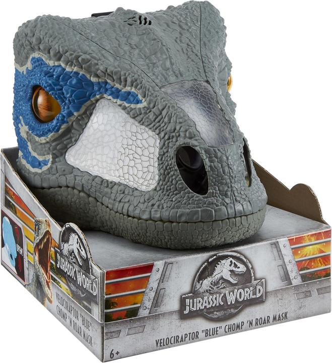 Produktbild Mattel Games Jurassic World Velociraptor Blue Deluxe Maske mit Geräuschen