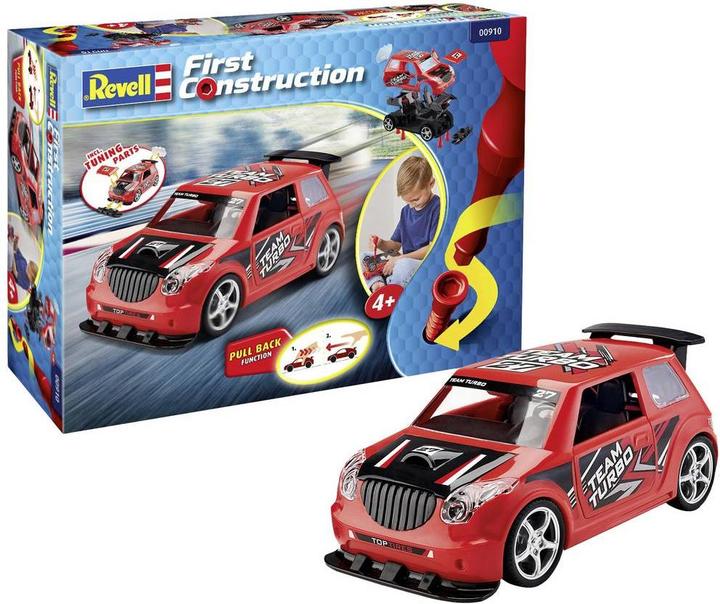 Actual product image Revell Rally Car with pullback motor, red