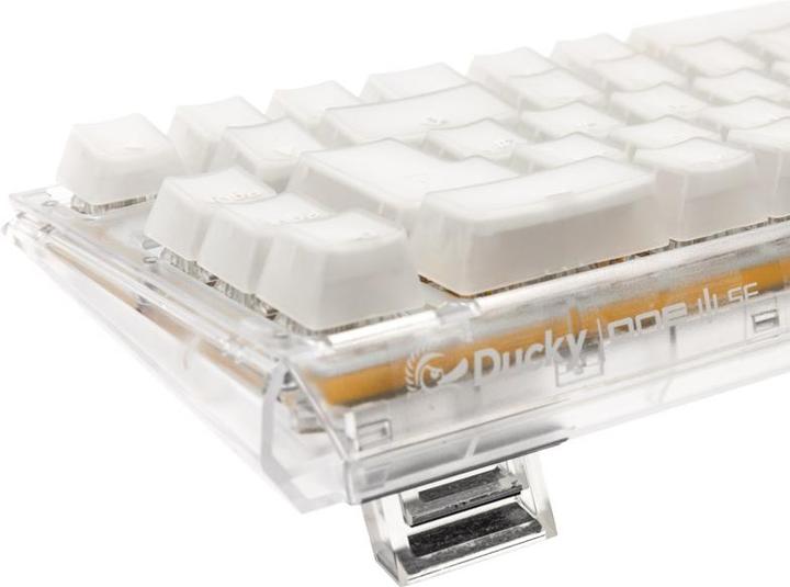 Actual product image Ducky One 3 Aura White SF Gaming Keyboard, RGB LED - MX-Silent-Red (DE, Cable)