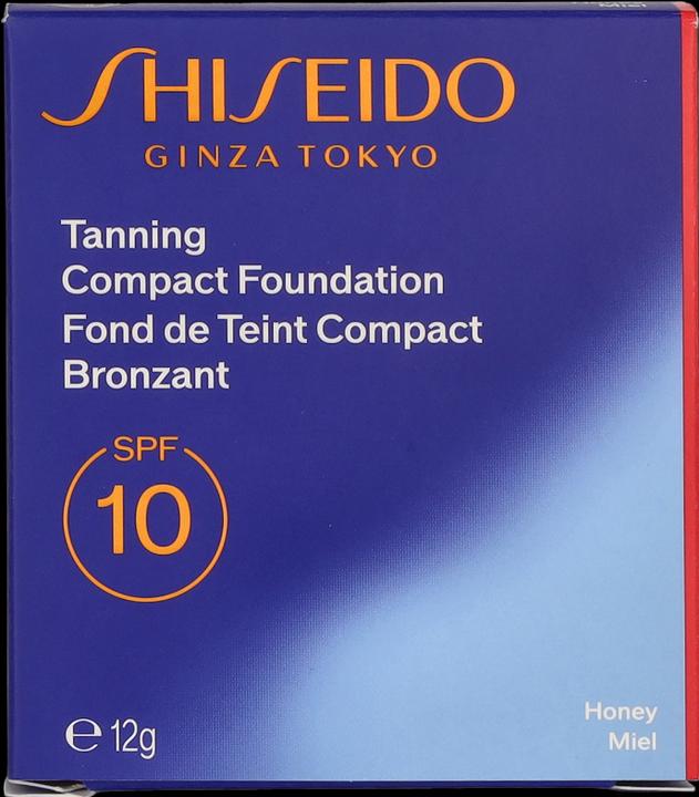 Actual product image Shiseido Sun Make-up Tanning Compact Foundation SPF 10 Honey / 12 g (Honey)