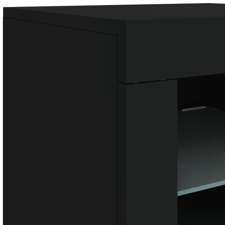 Image du produit VidaXL Armoire d'appoint avec lampes LED Noir (41 x 37 x 67 cm)