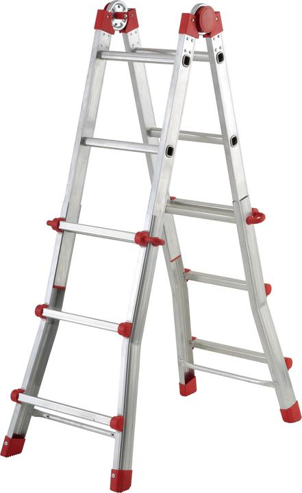 Hailo Teleskopleiter (Teleskopleiter, Mehrzweckleiter, 53 cm)