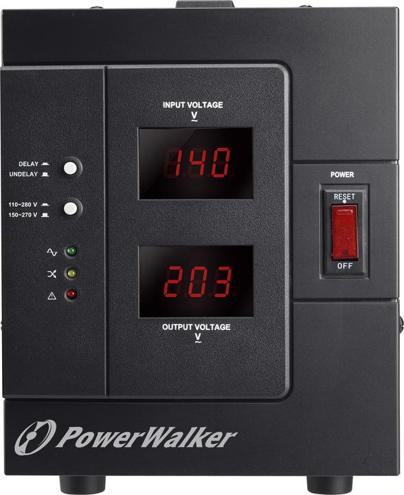 Productafbeelding Powerwalker AVR 3000 SIV FR - 110-280 V - 3000 VA - 2400 W - 1 AC-uitgangen - Klem - 95% (3000 VA, 2400 W)