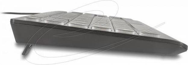 Produktbild Delock USB Tastatur kabelgebunden 1,5 m schwarz mit XXL Buch (DE, Kabelgebunden)