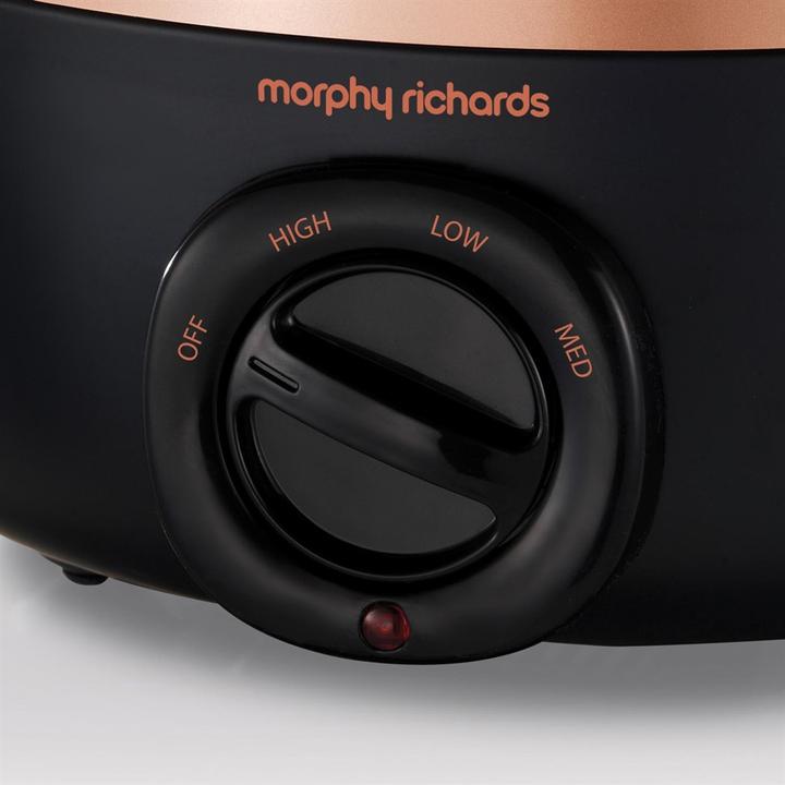 Produktbild Morphy Richards Slow Cooker Sear&Stew 3.5L matt schwarz/ rosegold
