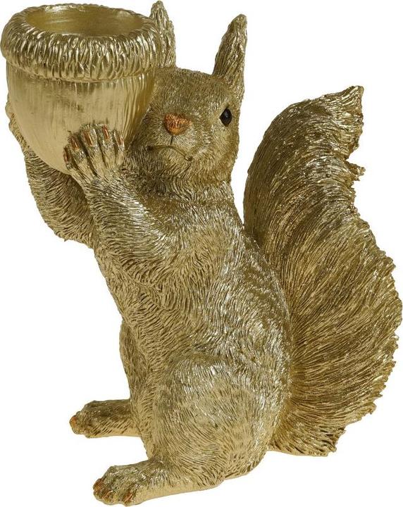 Actual product image Werner Voss Squirrel candle holder gold 19.5cm