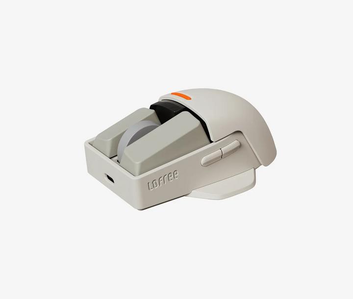 Actual product image Lofree OE909 TOUCH PBT Wireless Mouse-Block version