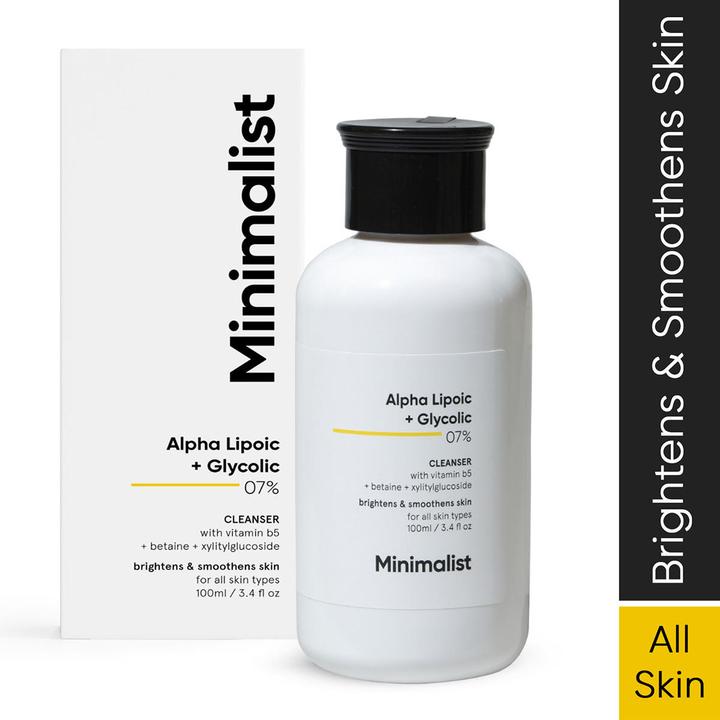 Minimalist Alpha Lipoic + Glycolic 07% Cleanser (Gel, 100 ml)