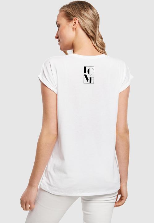 Produktbild Merchcode Ladies Love Extended Shoulder Tee - 113381 (4XL)