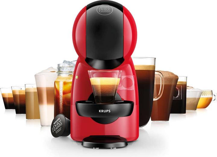 Produktbild Krups Nescaf Dolce Gusto Piccolo XS rood koffiezetapparaat Ultra Compact koffiepad koffiemachine multidran (NESCAFÉ Dolce Gusto)