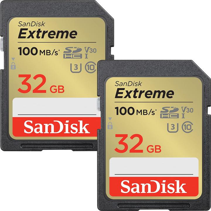 Actual product image SanDisk Extreme (32 GB, SDHC, U3, UHS-I)