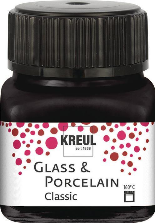 Actual product image Kreul Glass & Porcelain Classic, porcelain and glass paint (Light blue, 20 ml)
