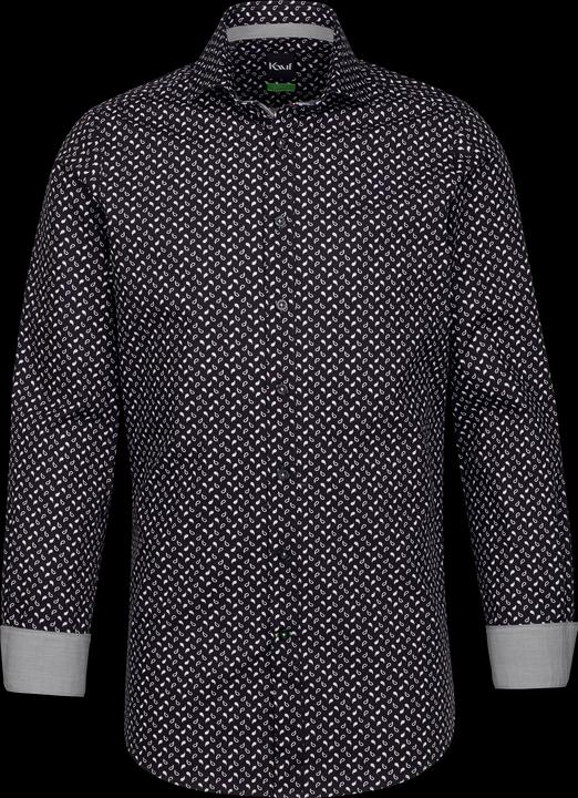 Kauf London New Kent Langarm slim fit mit Kontrast