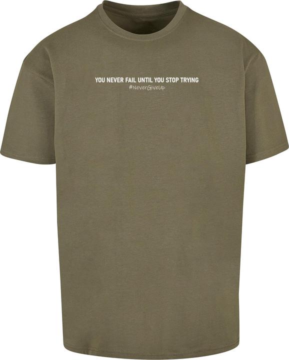 Actual product image Merchcode Never Give Up Heavy Oversized Tee - 117409 (3XL)