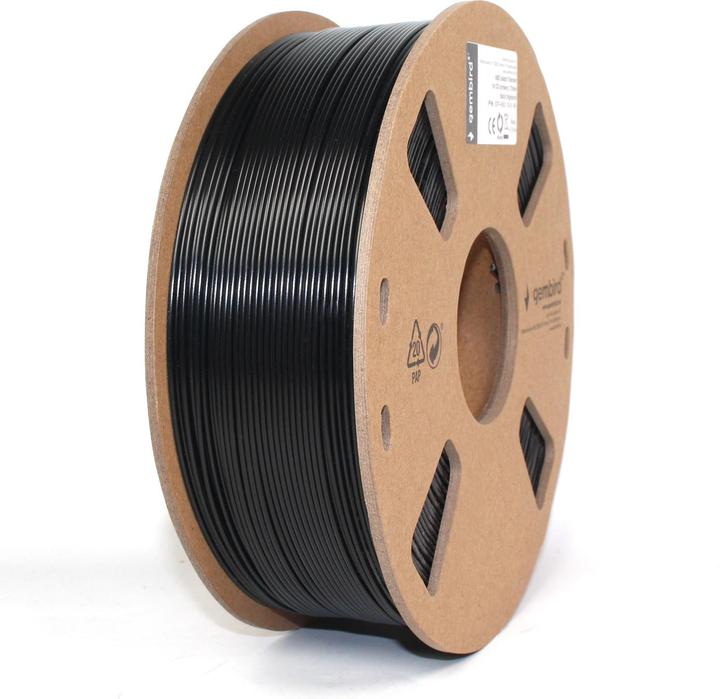 Produktbild Gembird Filamentcassette ABS Spule (ABS, 1.75 mm, 1259 g, Schwarz)