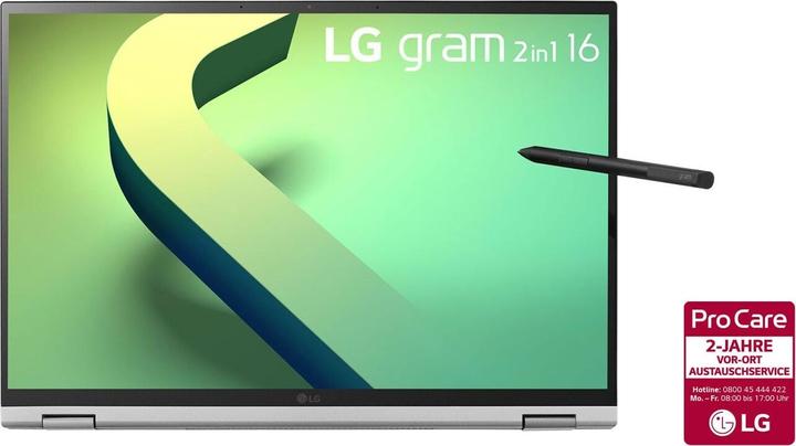 Produktbild LG Gram 16 (16", Intel Core i7-1260P, 16 GB, 1000 GB, DE)