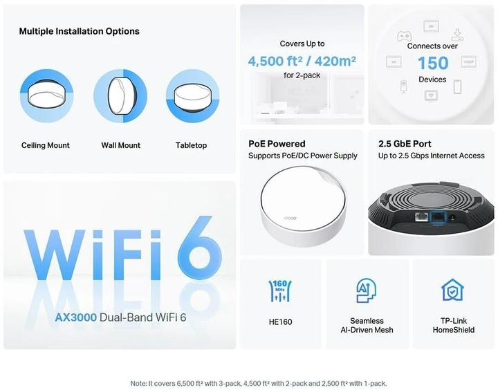 Produktbild TP-Link Deco X50-PoE (2-pack)
