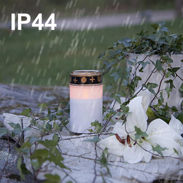 Immagine prodotto Star Trading Luce tombale a LED con timer | Candele gravi LED con batteria | Set di 2 candele LED pe (2 x)