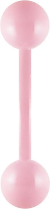 Star Piercing Micro Banane pastellpink mit Kugel (ohne Messing, Chirurgenstahl 316L)