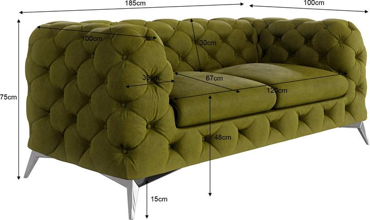Actual product image Ropez Chelsea (2 person sofa)