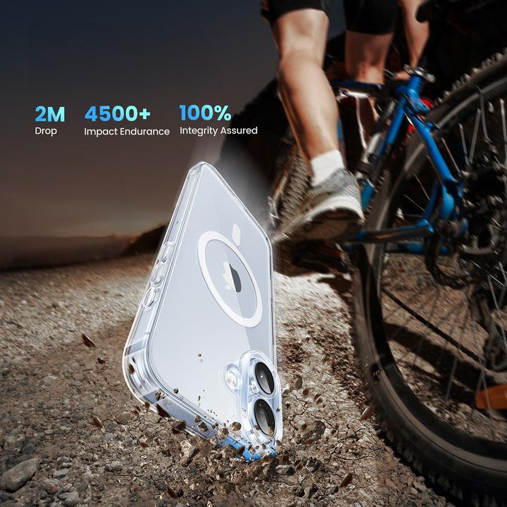 Image du produit Ugreen Classy Clear Étui magnétique pour iPhone 16 - Transparent (Apple iPhone 16)