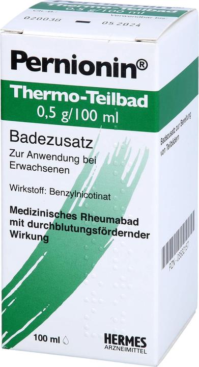 Actual product image Hermès Pernionin Thermo Partial Bath 0.5 g/100 ml, 100 ml LOE (1 x, 100 ml)