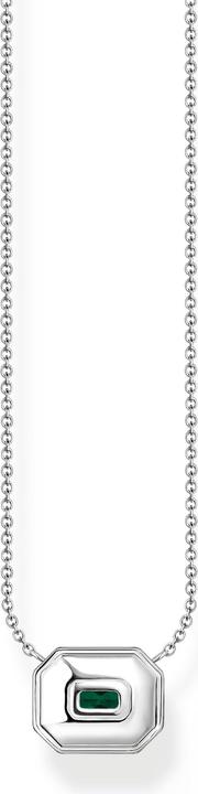 Immagine prodotto Thomas Sabo Catena con pietra verde in argento (Smalto, Argento 925, 40 - 45 cm)