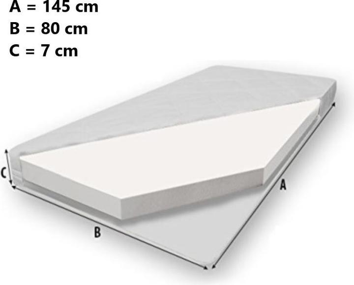 Produktbild ADRK Furniture Doppelbett mit Matratzen CASIMO II UNICORN 160x80 (160 x 80 cm)