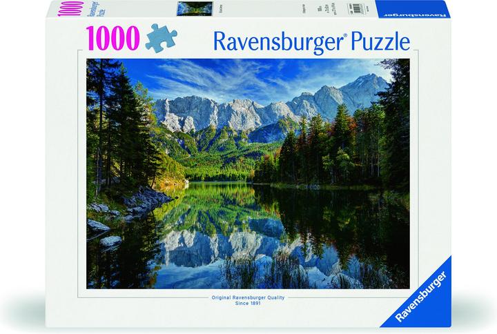 Ravensburger Vue du lac de l’Eibsee sur le sommet du Zugspitze (1000 pièces)