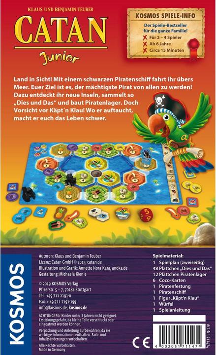 Immagine prodotto Kosmos Gioco da tavolo Catan Junior (Tedesco)