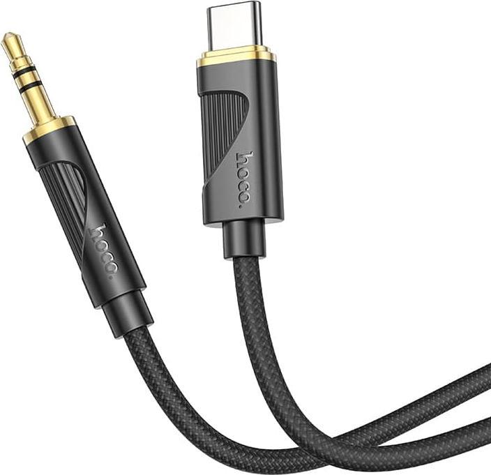 Produktbild Hoco UPA30 Digital Audio / AUX Umwandlungskabel auf Typ-C, Schwarz (1 m)