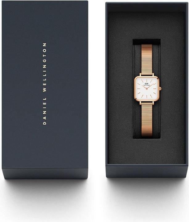 Immagine prodotto Daniel Wellington Quadro Studio Oro Rosa Bianco (Orologio da polso analogico, 22 mm)