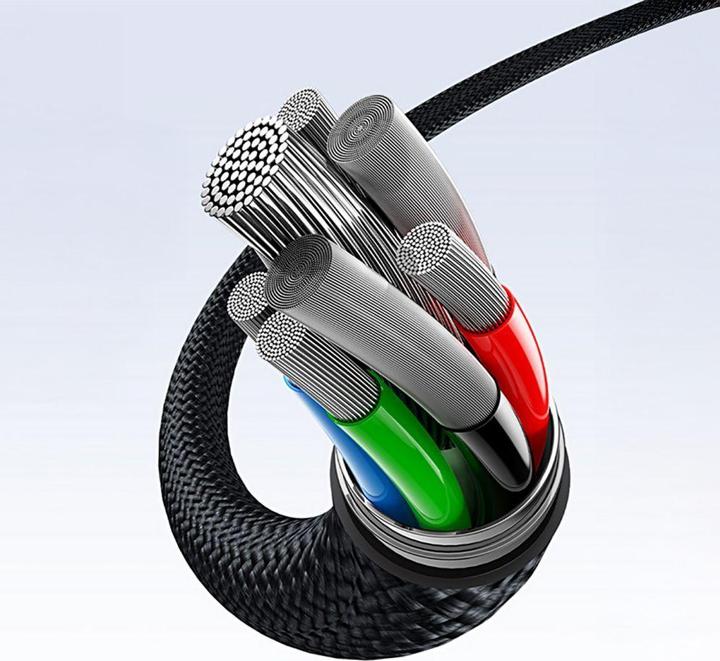 Produktbild Baseus 3-in-1 Flash3 USB to C+C+L 100W / 1.5m cable (black) (1.50 m, USB 2.0, 100 W)
