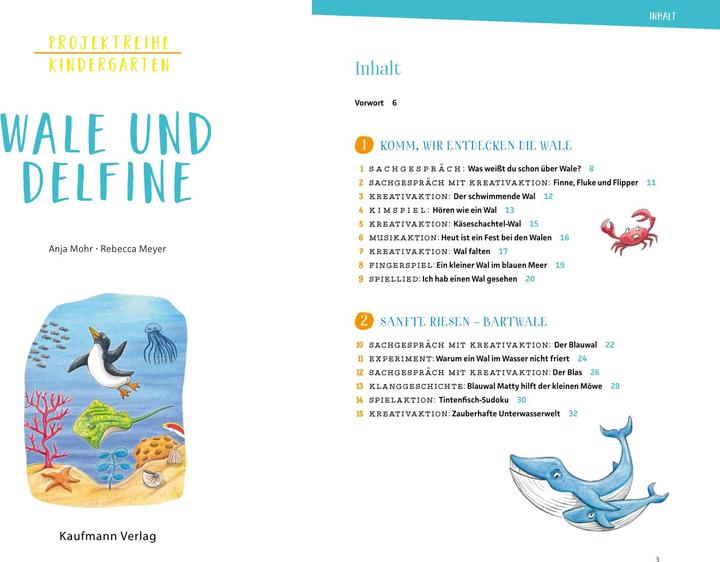 Produktbild Projektreihe Kindergarten - Wale und Delfine (Deutsch, Rebecca Meyer, Anja Mohr, 2022)