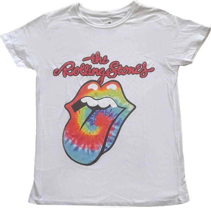 Actual product image The Rolling Stones Tie Dye Tongue (Girlie) (XL)